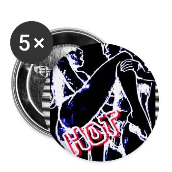 HOT (COVER/IMAGE) !! - Buttons large 2.2''/56 mm (5-pack) - white - Front