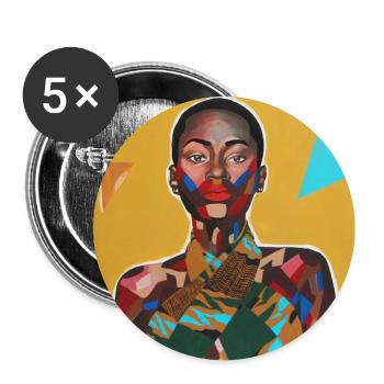 Die Stücke von mir - Buttons groß 56 mm (5er Pack) - Weiß - Vorne