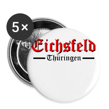 Eichsfeld - Buttons groß 56 mm (5er Pack) - Weiß - Vorne