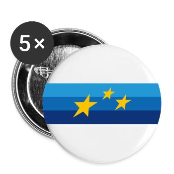 European Champ - Buttons large 2.2''/56 mm (5-pack) - white - Front