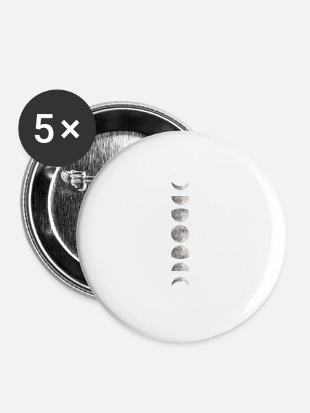 Moon - Buttons large 2.2''/56 mm (5-pack) - white