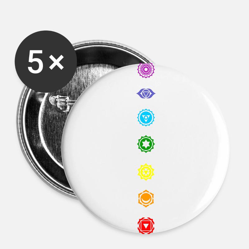 Chakra - Buttons large 2.2''/56 mm (5-pack) - white