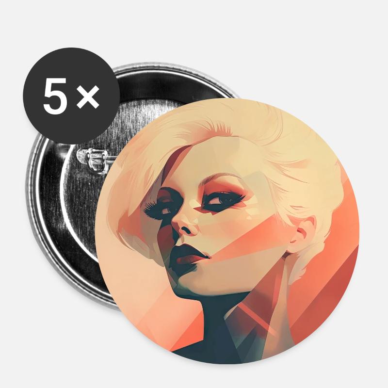 The Look - Buttons large 2.2''/56 mm (5-pack) - white