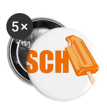 Einen Scheiss muss ich! Summer Shirt Lustig - Buttons groß 56 mm (5er Pack) - Weiß - Vorne