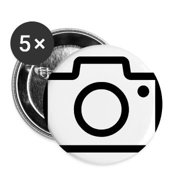 Camera - Buttons large 2.2''/56 mm (5-pack) - white - Front
