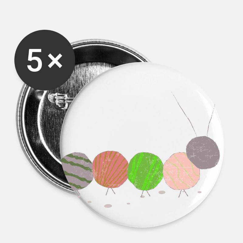 caterpillar | Caterpillar - Buttons large 2.2''/56 mm (5-pack) - white