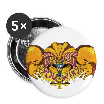 Exodia die Verbotene - Buttons groß 56 mm (5er Pack) - Weiß - Vorne