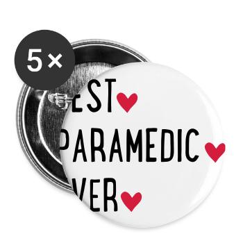 paramedic - Buttons large 2.2''/56 mm (5-pack) - white - Front