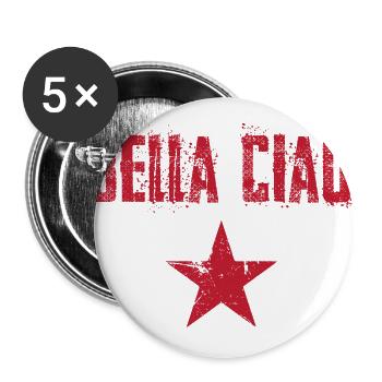 nice hello - Buttons large 2.2''/56 mm (5-pack) - white - Front