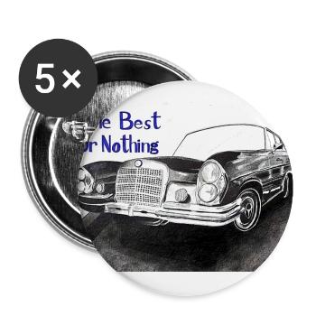 The best or nothing - Buttons large 2.2''/56 mm (5-pack) - white - Front