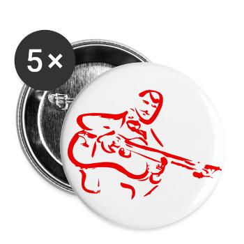 DJANGO ROSSO - Lot de 5 grands badges (56 mm) - blanc - Devant