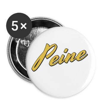 Peine - Buttons groß 56 mm (5er Pack) - Weiß - Vorne