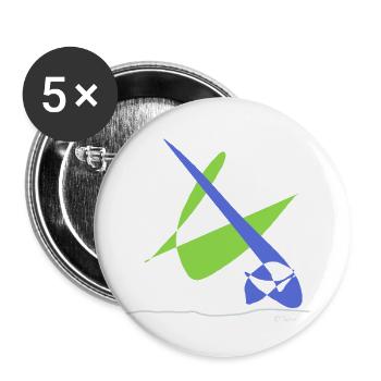 Line color - Buttons groß 56 mm (5er Pack) - Weiß - Vorne