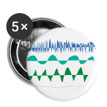 Abstract design Von schnellem und langsamen - Buttons groß 56 mm (5er Pack) - Weiß - Vorne