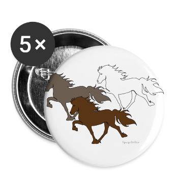 Icelandic Spirit - Buttons large 2.2''/56 mm (5-pack) - white - Front