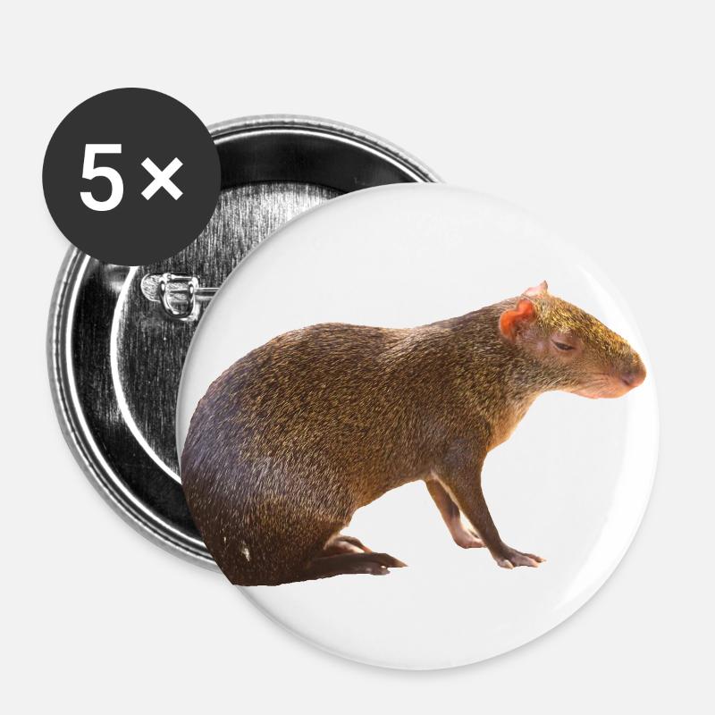 Agouti 4 - Buttons large 2.2''/56 mm (5-pack) - white