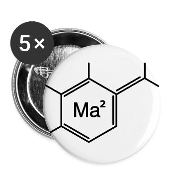 mama - Lot de 5 grands badges (56 mm) - blanc - Devant