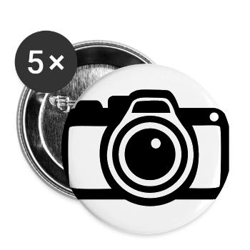 Kamera - Buttons groß 56 mm (5er Pack) - Weiß - Vorne