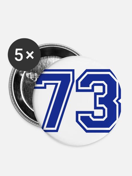 73 - Buttons groß 56 mm (5er Pack) - Weiß