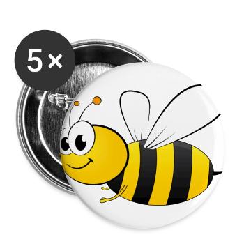bie 25 - Lot de 5 grands badges (56 mm) - blanc - Devant