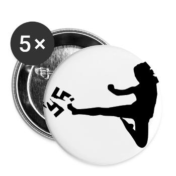 against Nazis - Buttons large 2.2''/56 mm (5-pack) - white - Front