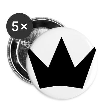 crown - Buttons large 2.2''/56 mm (5-pack) - white - Front