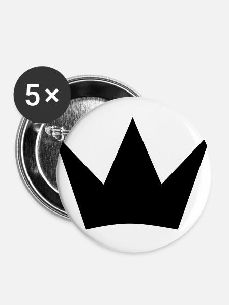 crown - Buttons large 2.2''/56 mm (5-pack) - white