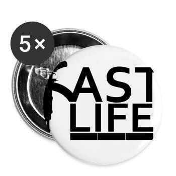 Vie rapide - Lot de 5 grands badges (56 mm) - blanc - Devant