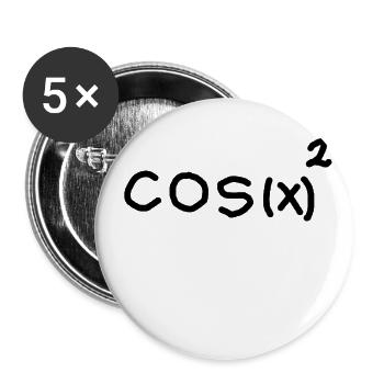 cos (x) ² + sin (x) ² = 1 - Buttons large 2.2''/56 mm (5-pack) - white - Front