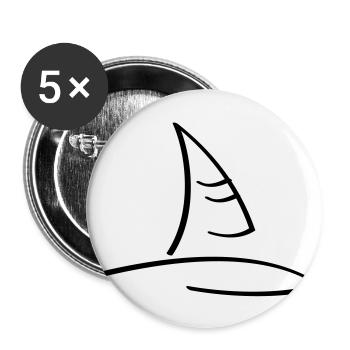 Windsurfen / wind surfing (1c) - Buttons large 2.2''/56 mm (5-pack) - white - Front