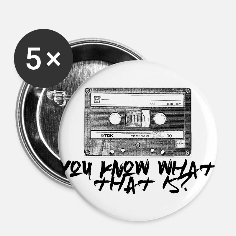 Cassette - Do you still know you? - Buttons large 2.2''/56 mm (5-pack) - white