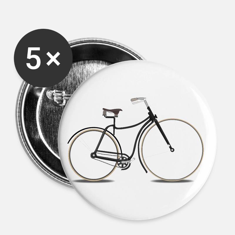 bicycle - Buttons large 2.2''/56 mm (5-pack) - white
