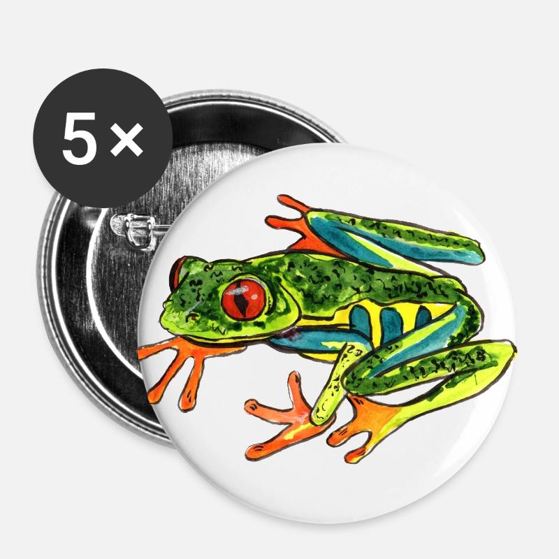 frog - Buttons large 2.2''/56 mm (5-pack) - white