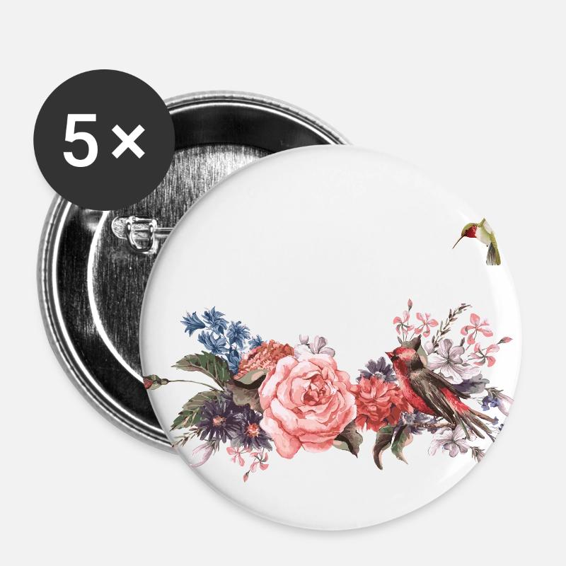 flower - Buttons large 2.2''/56 mm (5-pack) - white