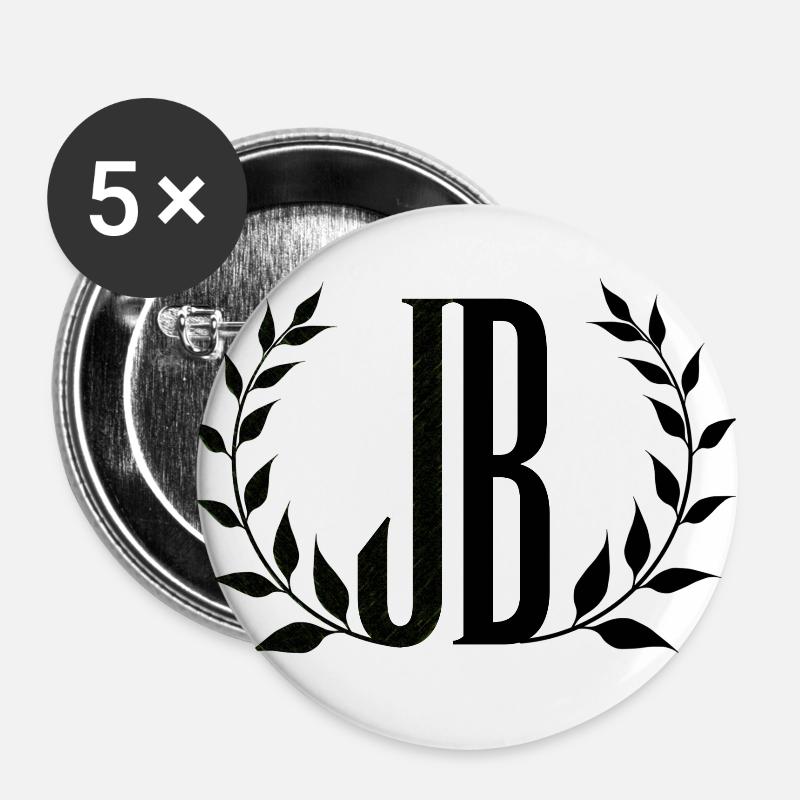jb - Buttons large 2.2''/56 mm (5-pack) - white