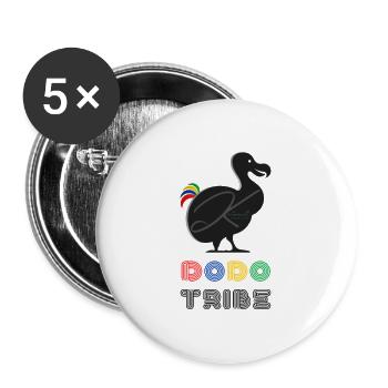 Dodo Stamm Mauritius Lichter [Einheit] - Buttons groß 56 mm (5er Pack) - Weiß - Vorne