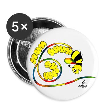 Summ Summ Summ - Buttons large 2.2''/56 mm (5-pack) - white - Front