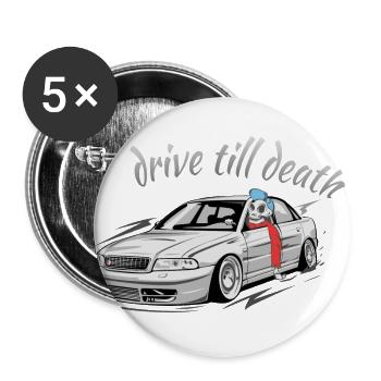 S4 B5 Limousine drive till death - Buttons large 2.2''/56 mm (5-pack) - white - Front