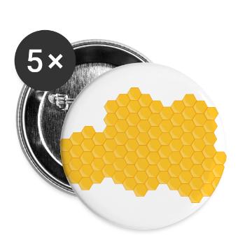 Bie 152 - Buttons large 2.2''/56 mm (5-pack) - white - Front