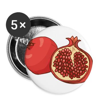 Grenade - Lot de 5 grands badges (56 mm) - blanc - Devant