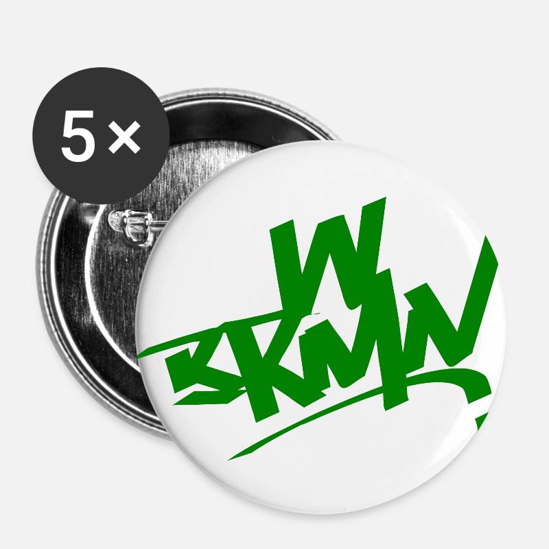 WBRMN - Buttons large 2.2''/56 mm (5-pack) - white