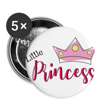 Little Princess - Buttons large 2.2''/56 mm (5-pack) - white - Front