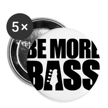 be more bass - Buttons large 2.2''/56 mm (5-pack) - white - Front