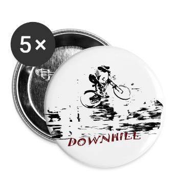 mtb downhill - Buttons large 2.2''/56 mm (5-pack) - white - Front