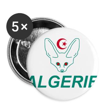 The fennecs - Buttons large 2.2''/56 mm (5-pack) - white - Front