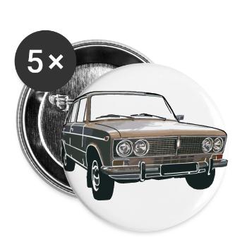 Lada 1500 VAZ 2103 Zhigul - Buttons groß 56 mm (5er Pack) - Weiß - Vorne