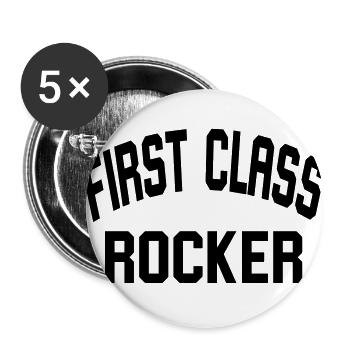 premier Rocker - Lot de 5 grands badges (56 mm) - blanc - Devant