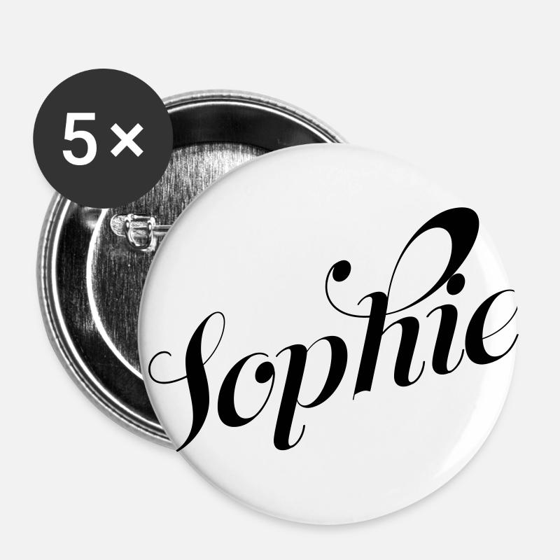 Sophie - Buttons large 2.2''/56 mm (5-pack) - white