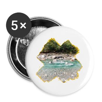 Maggia - Buttons large 2.2''/56 mm (5-pack) - white - Front