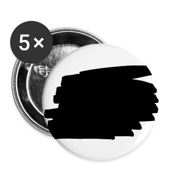 Shapes background - Buttons large 2.2''/56 mm (5-pack) - white - Front